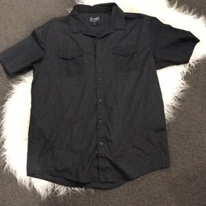 Retrofit Brand Button Down Shirt